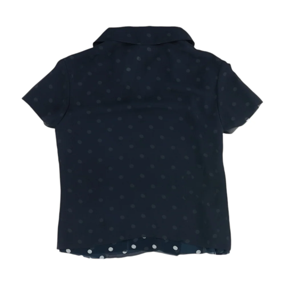 Navy Polka Dot Blouse - Image 2