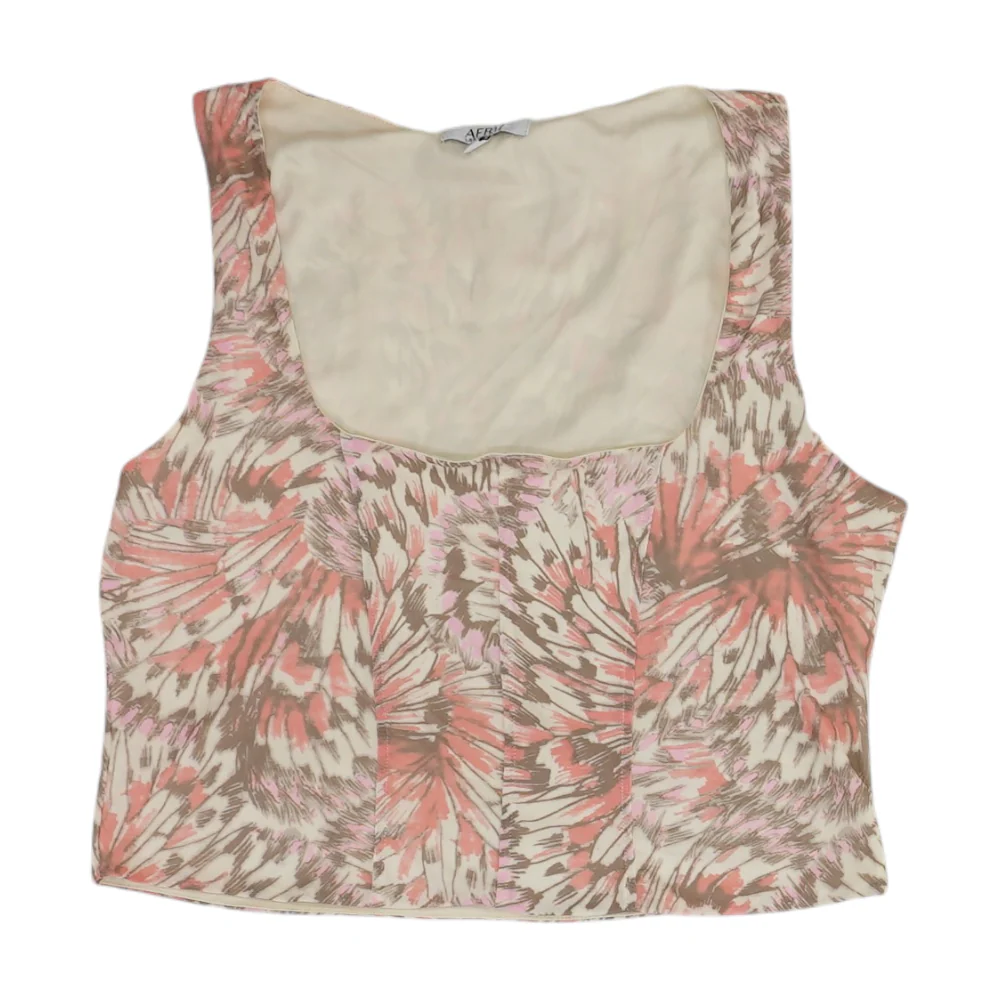 Beige Abstract Blouse