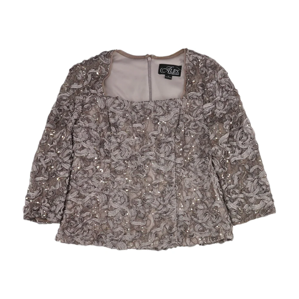 Brown Print Blouse