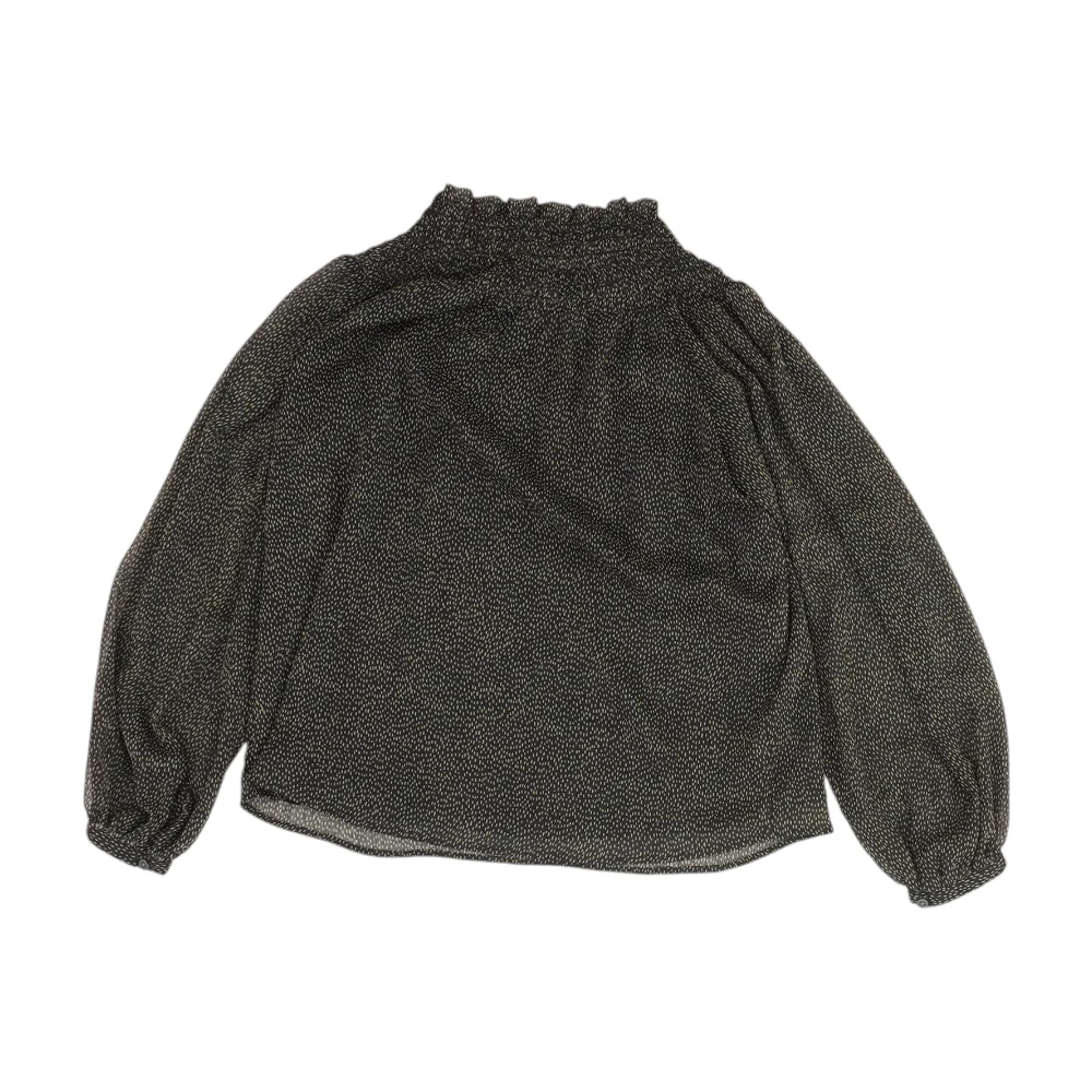 Black Abstract Blouse - Image 2