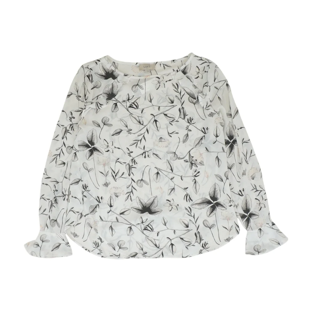 White Floral Blouse