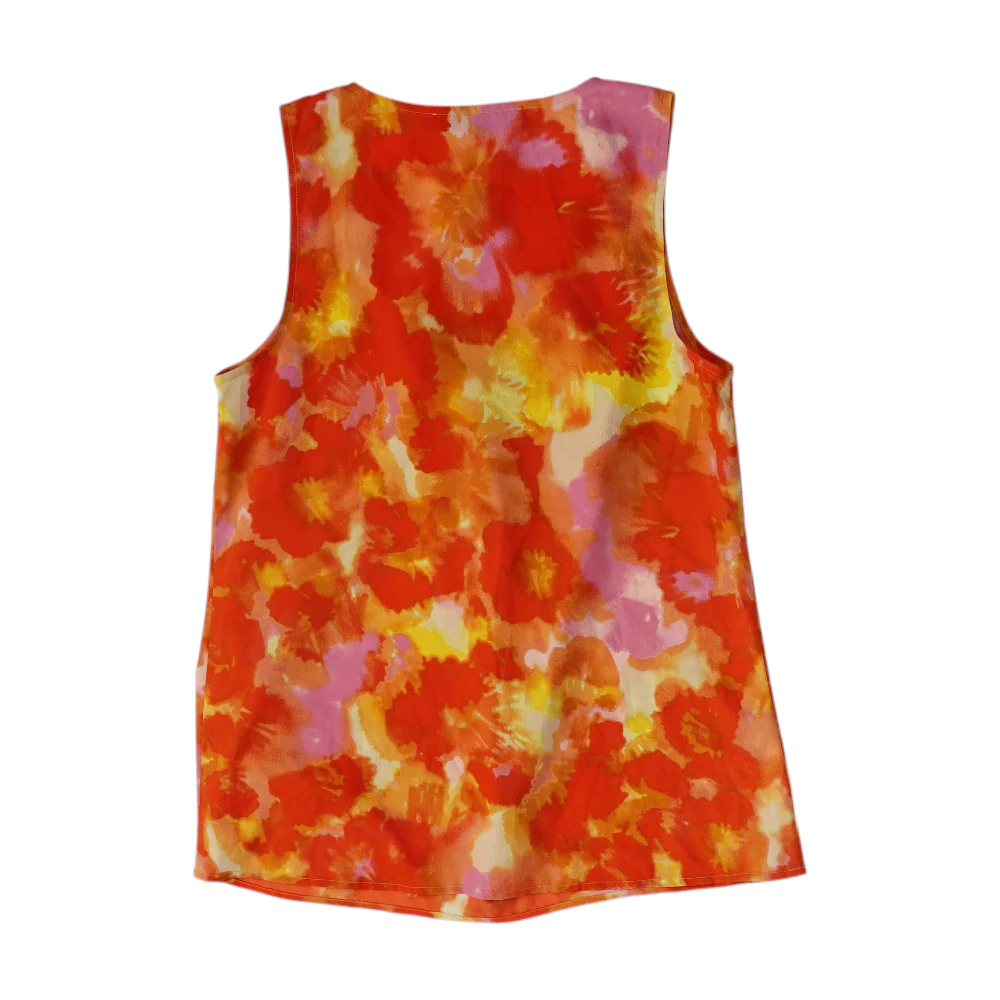 Orange Print Blouse - Image 2