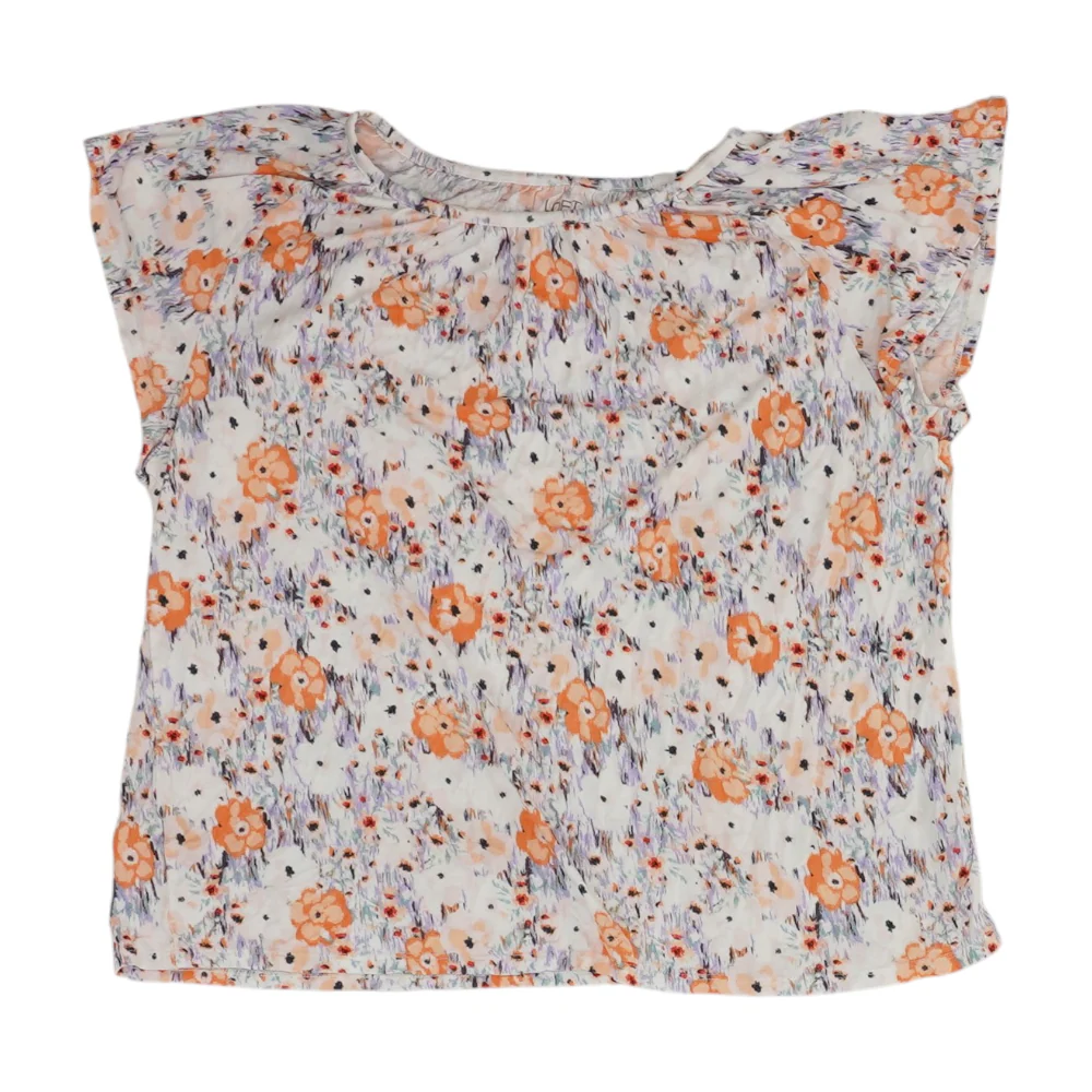 White Floral Blouse