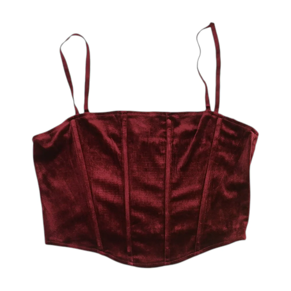 Red Cropped Blouse