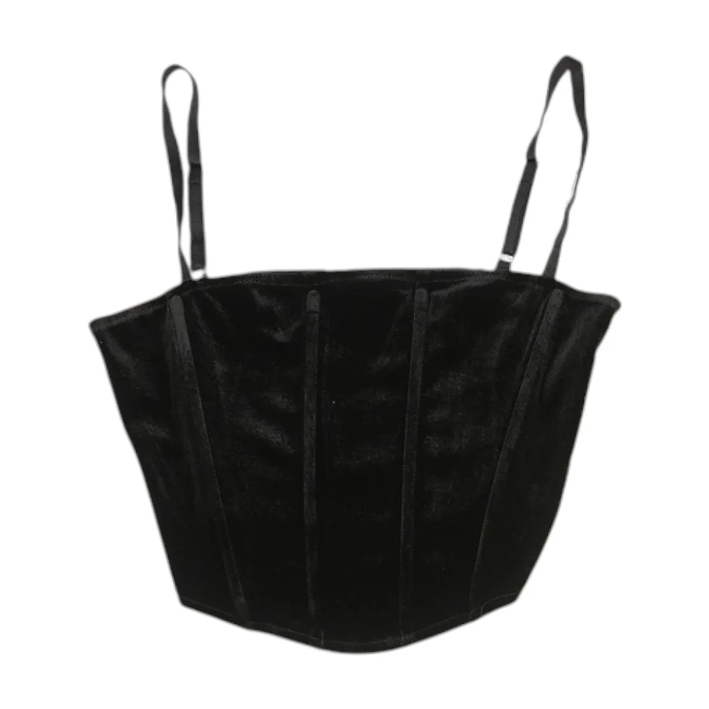 Black Cropped Blouse