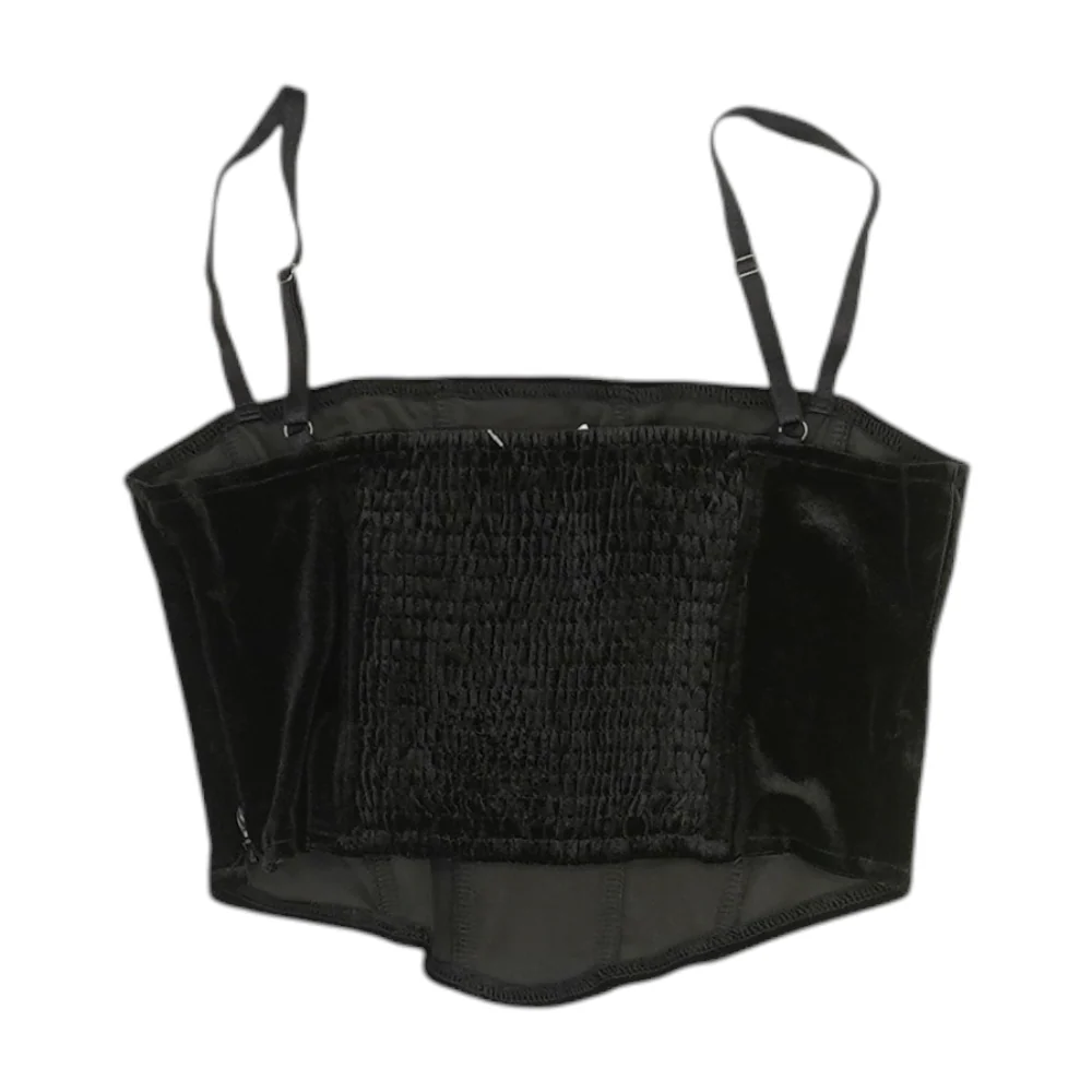 Black Cropped Blouse - Image 2