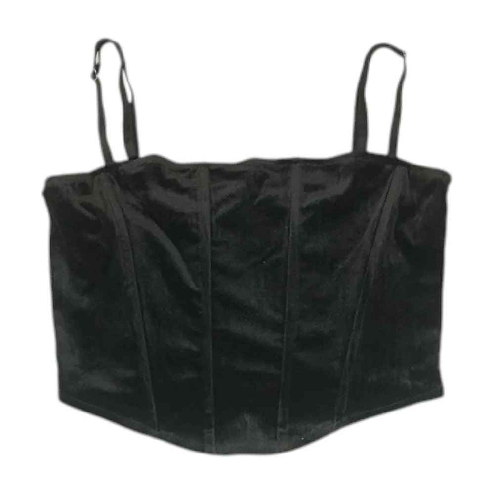 Black Cropped Blouse