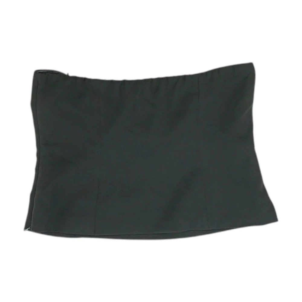 Black Cropped Blouse - Image 2