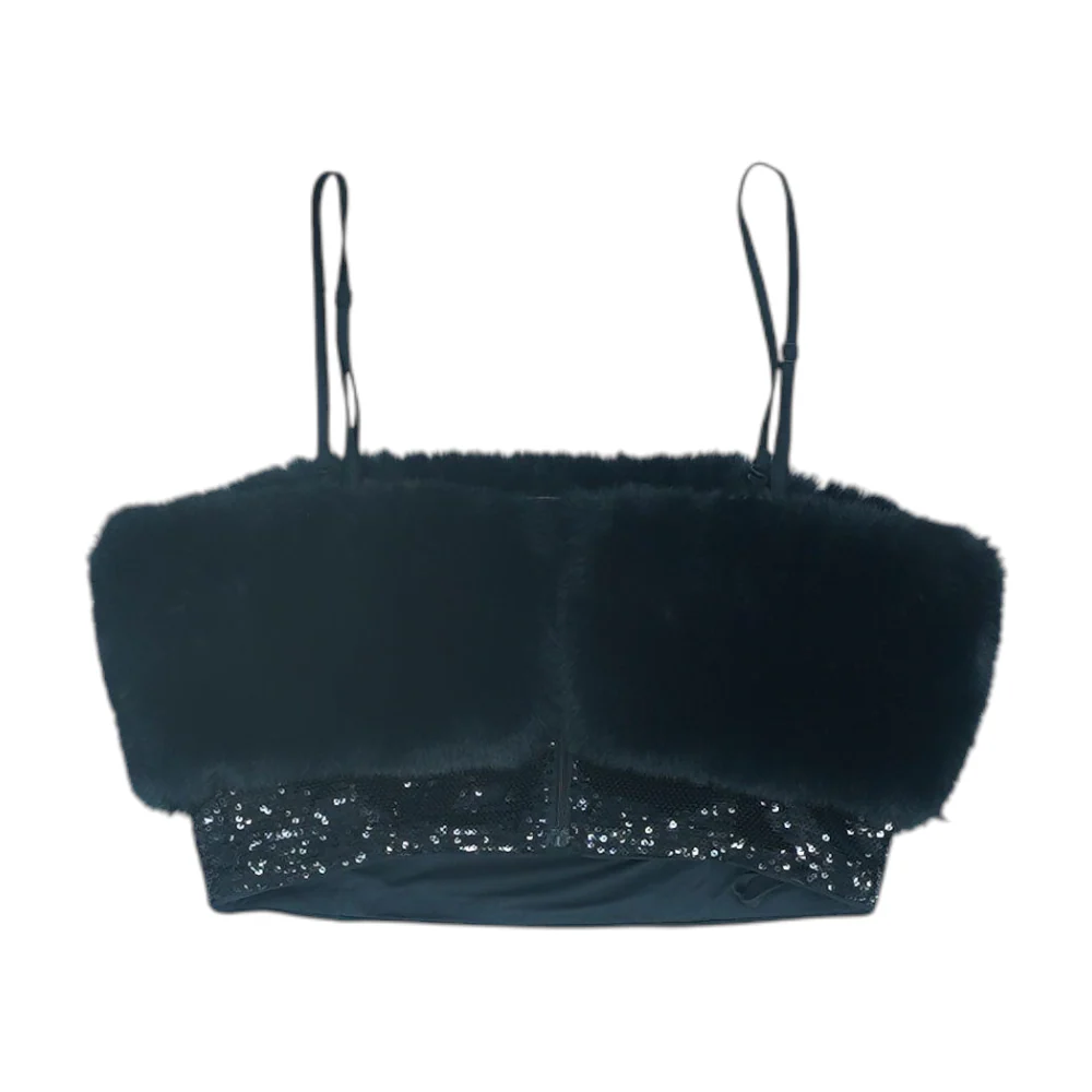 Black Cropped Blouse - Image 2
