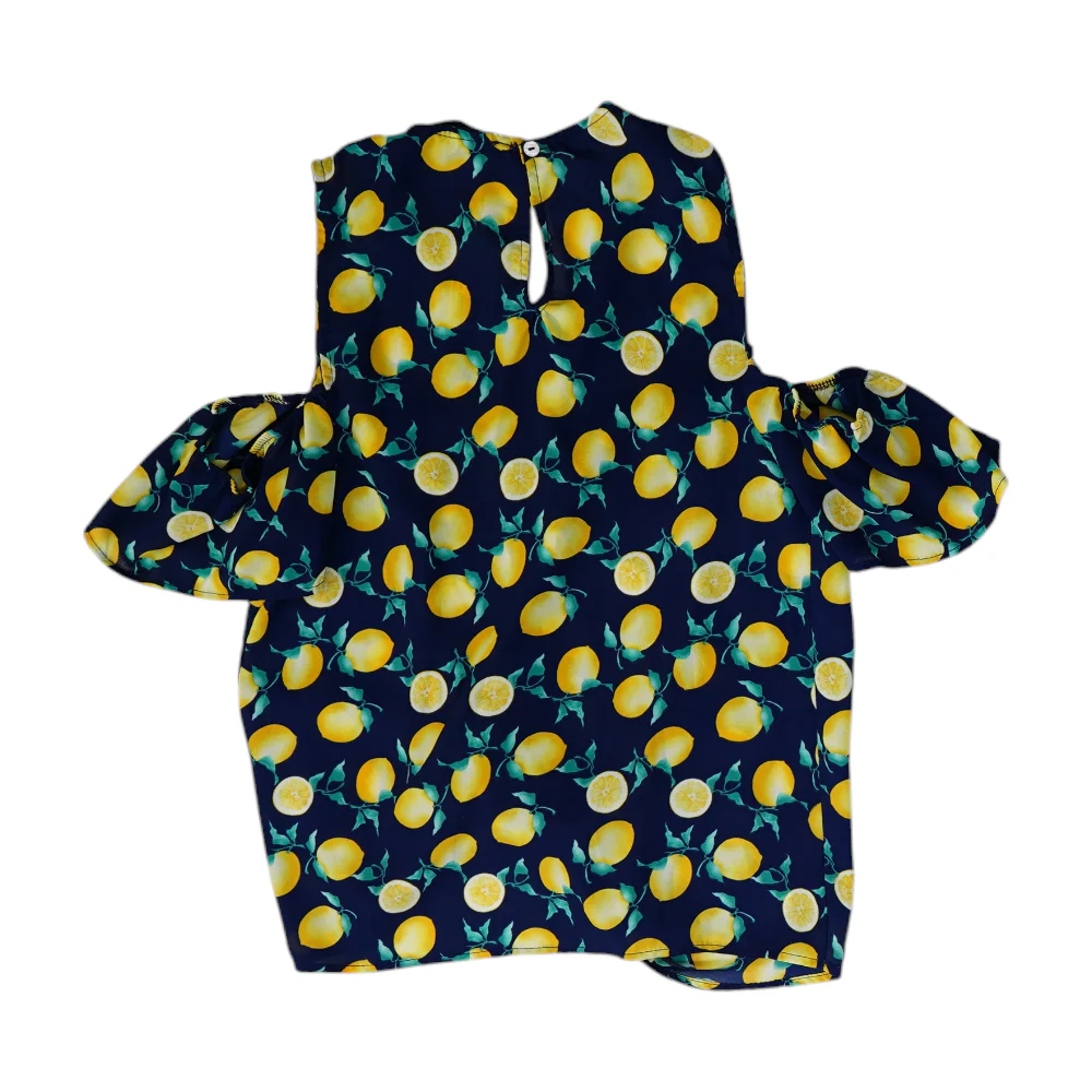 Navy Graphic Blouse - Image 2