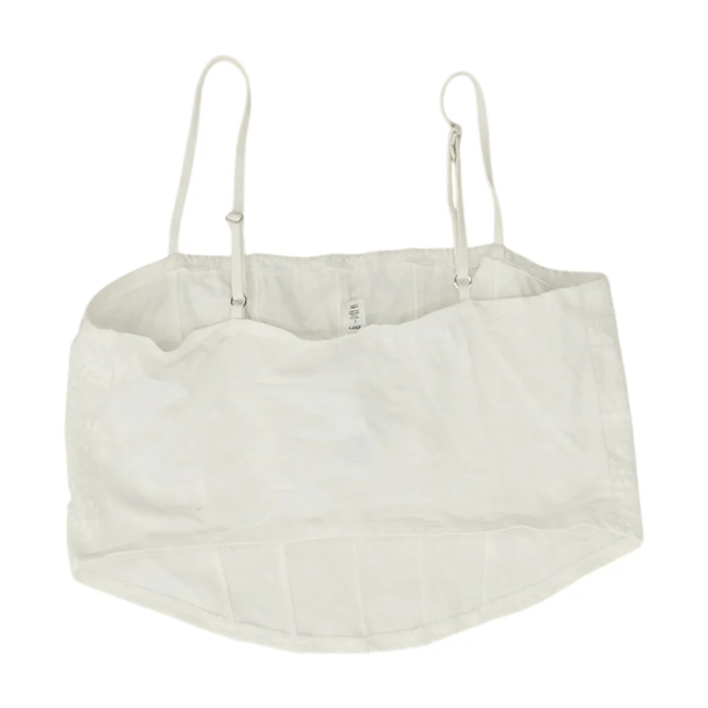 Ivory Floral Cropped Blouse - Image 2