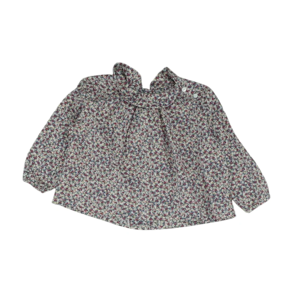 Blue Floral Blouse