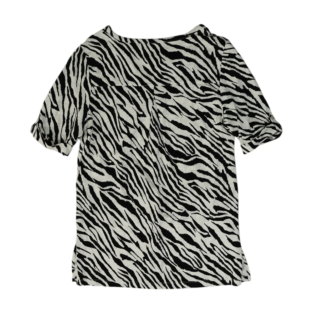 Black Animal Print Blouse - Image 2