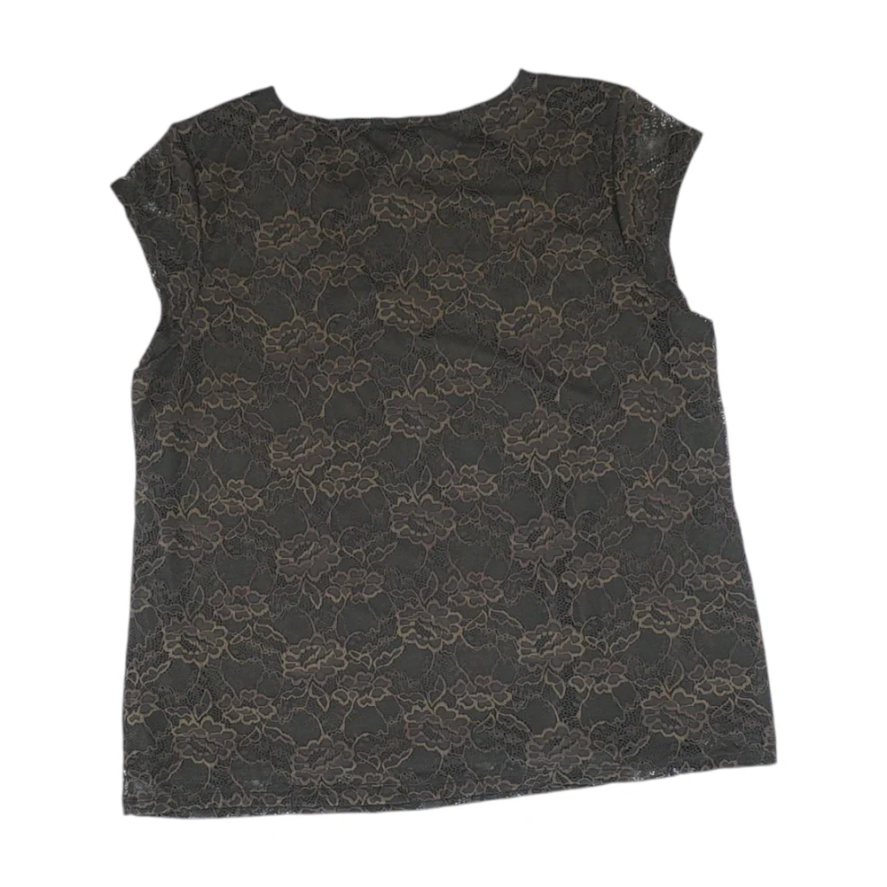 Brown Petite Floral Blouse - Image 2