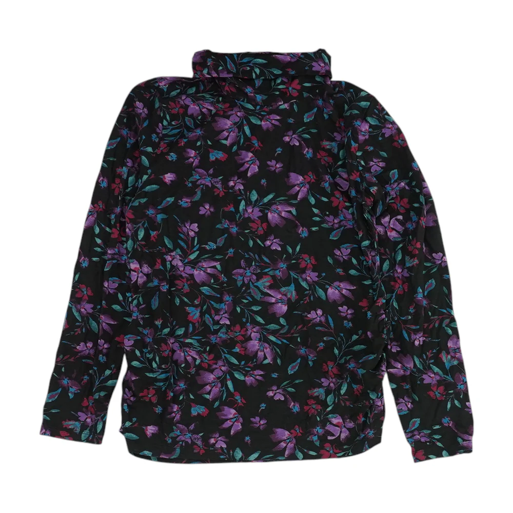 Black Floral Blouse