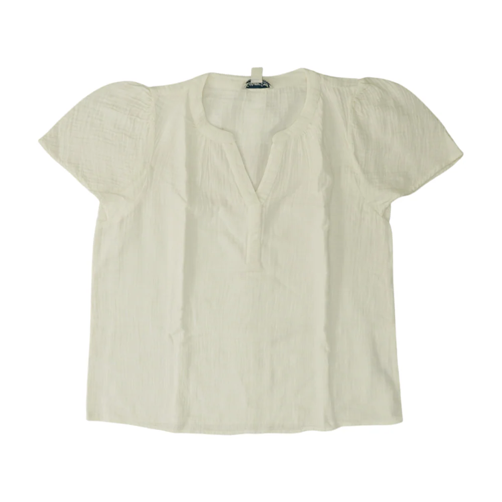 White Petite Blouse