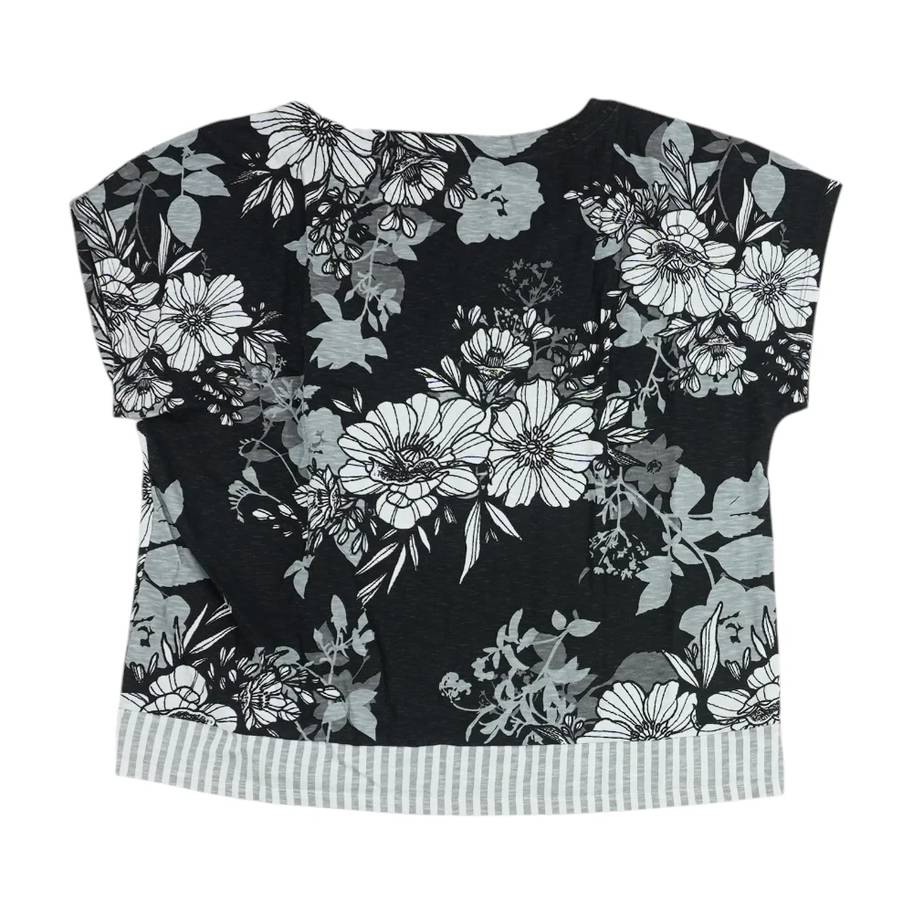 Black Petite Floral Blouse - Image 2