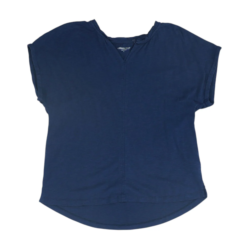 Navy Petite Blouse