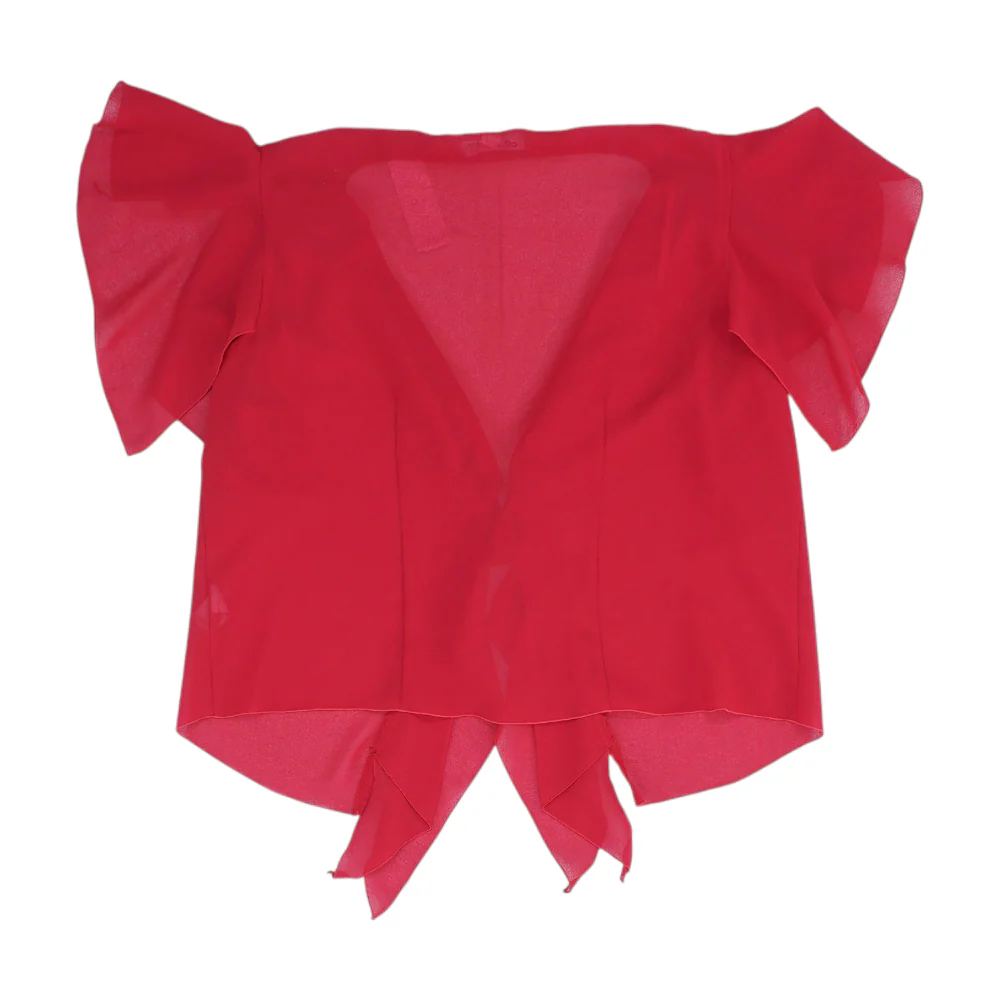 Vintage Red Blouse - Image 2