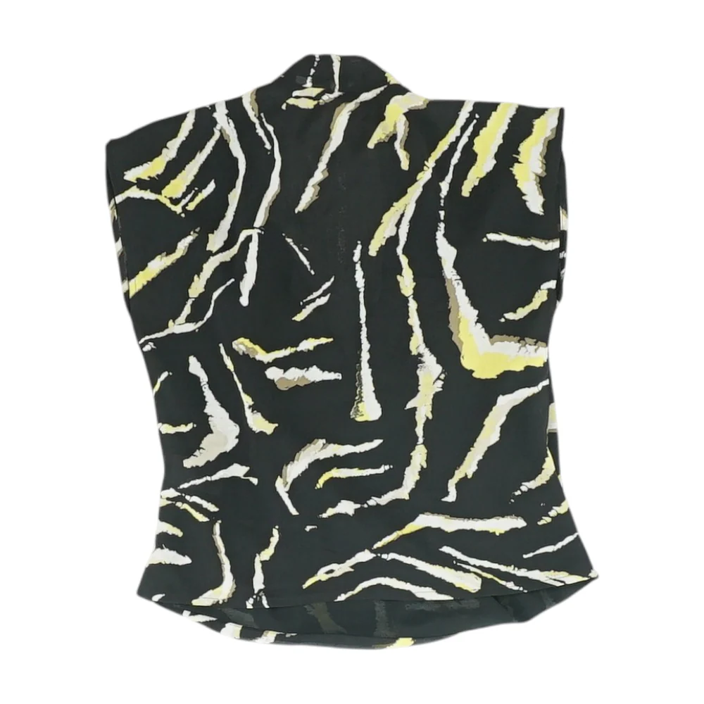 Black Print Blouse - Image 2
