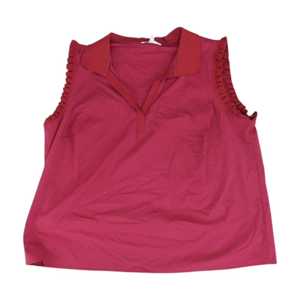 Burgundy Plus Blouse