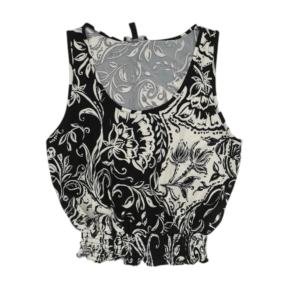 Black Floral Blouse