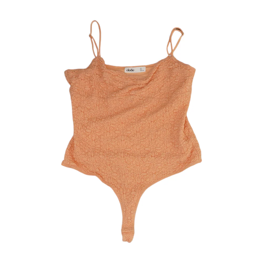 Peach Bodysuit Blouse