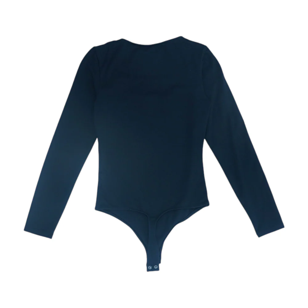 Black Bodysuit Blouse - Image 2
