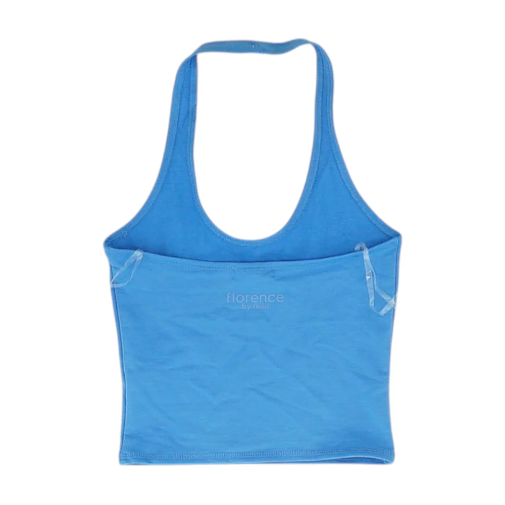 Blue Cropped Blouse - Image 2