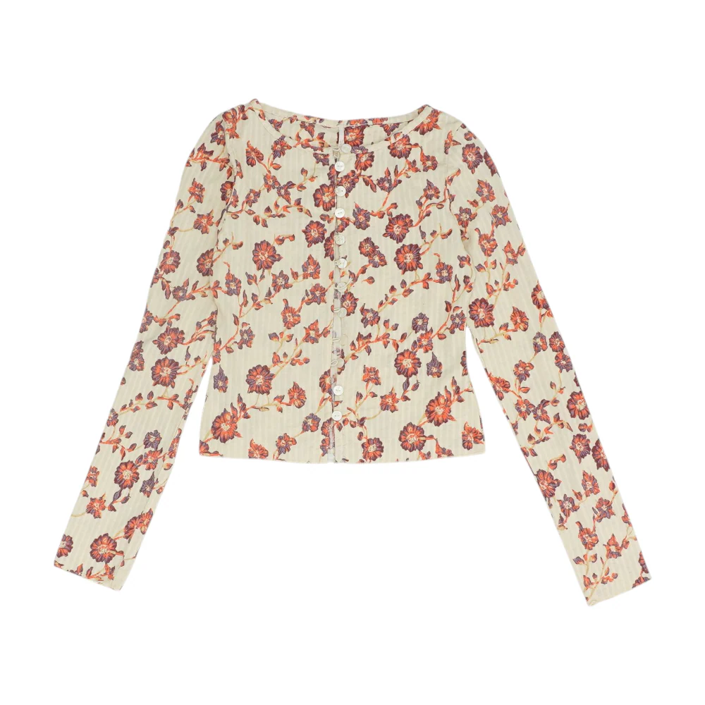 Ivory Floral Blouse