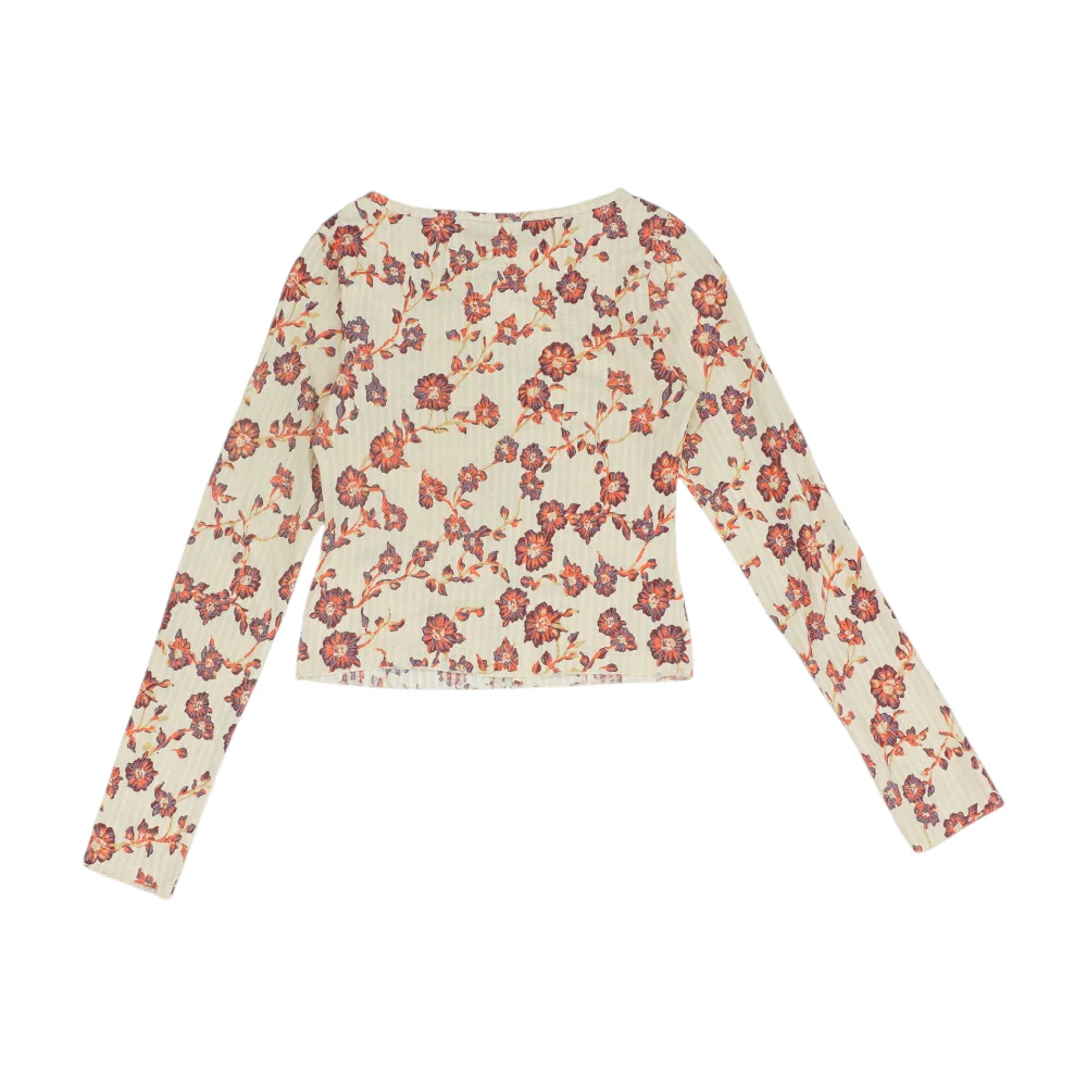Ivory Floral Blouse - Image 2