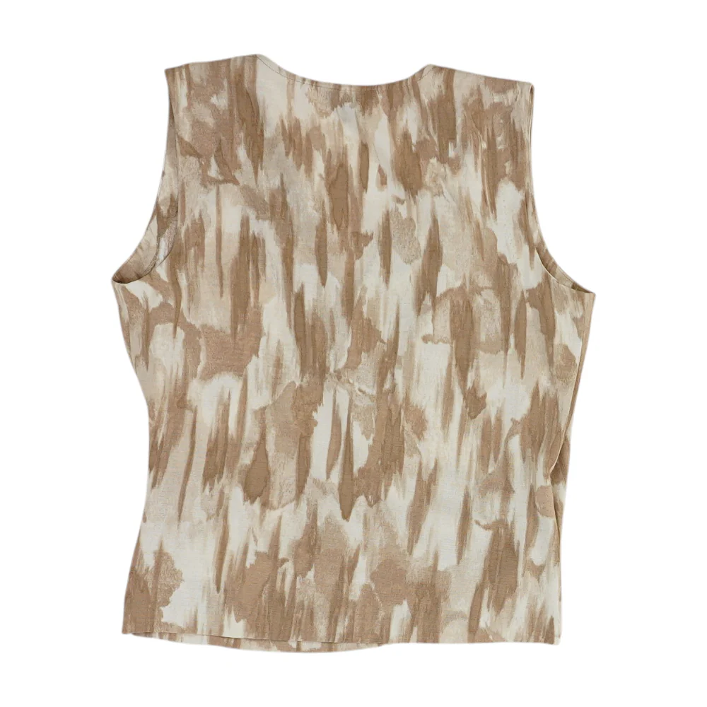 Brown Print Blouse - Image 2