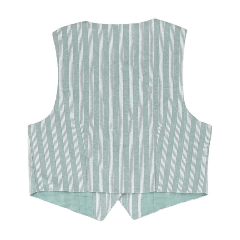 Green Striped Blouse - Image 2