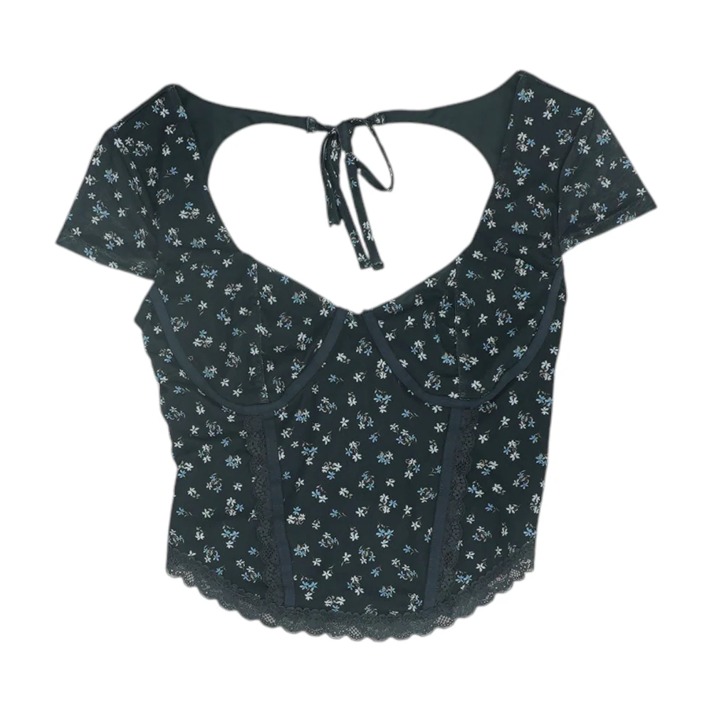 Black Floral Blouse