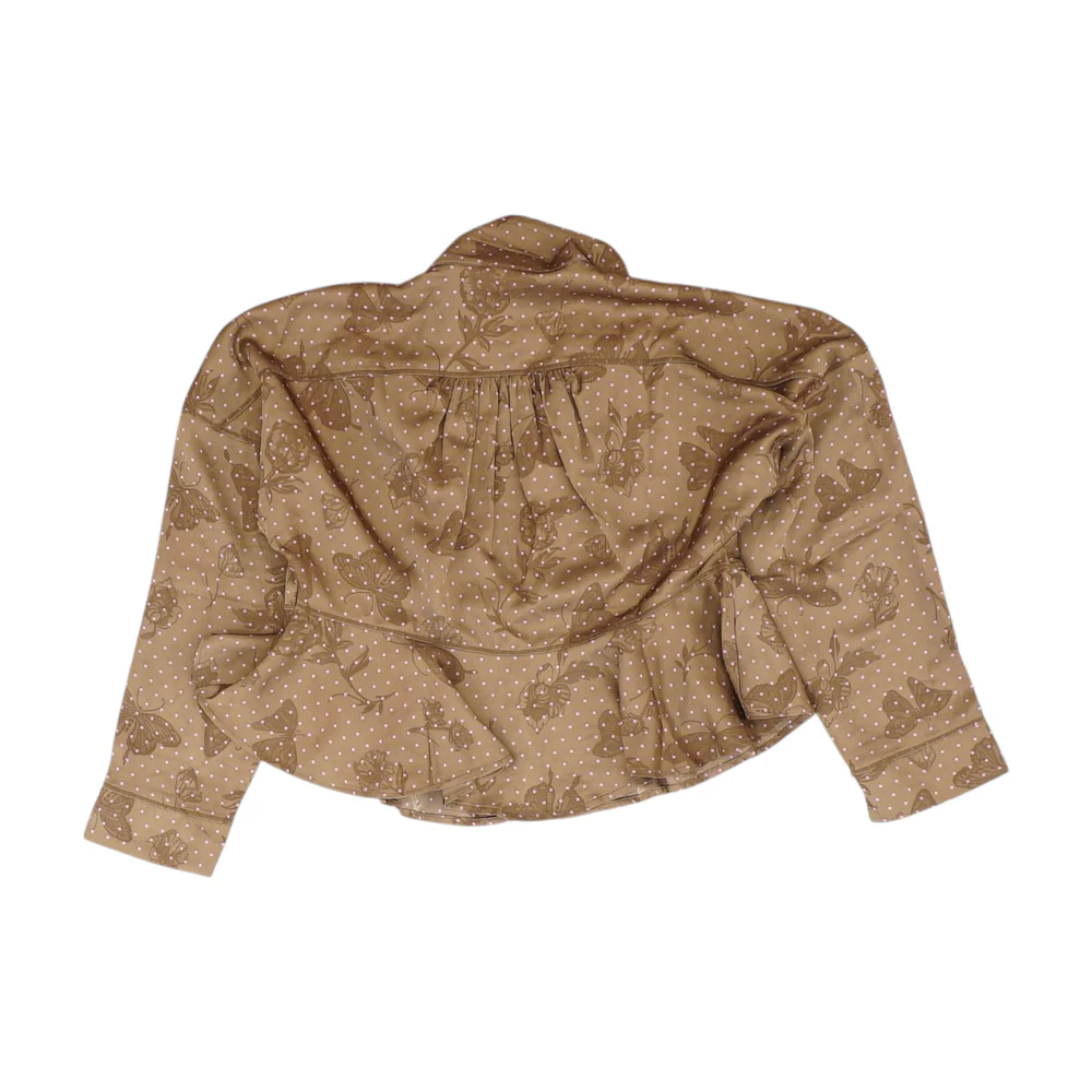 Brown Polka Dot Blouse - Image 2