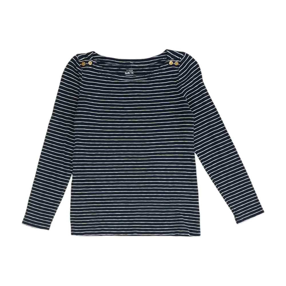 Navy Striped Blouse
