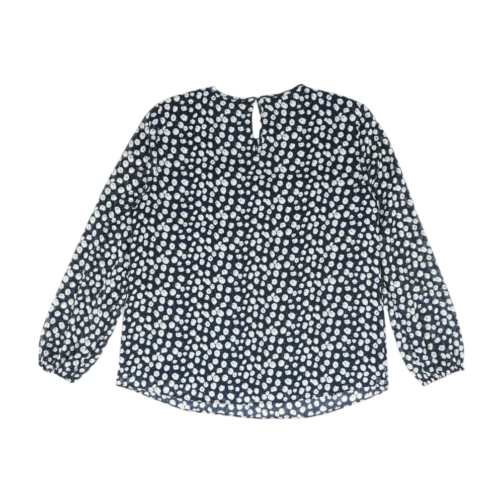 Navy Floral Blouse - Image 2