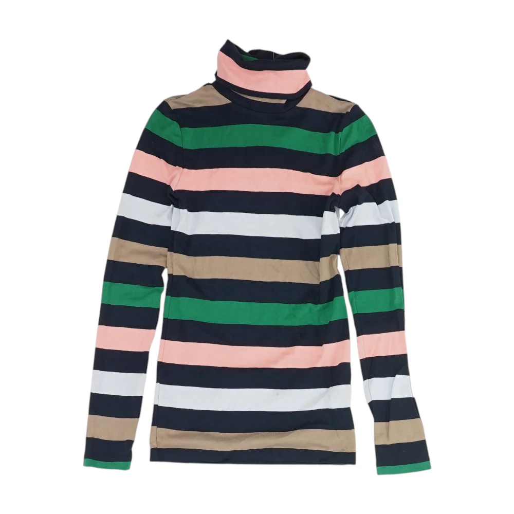 Navy Striped Blouse