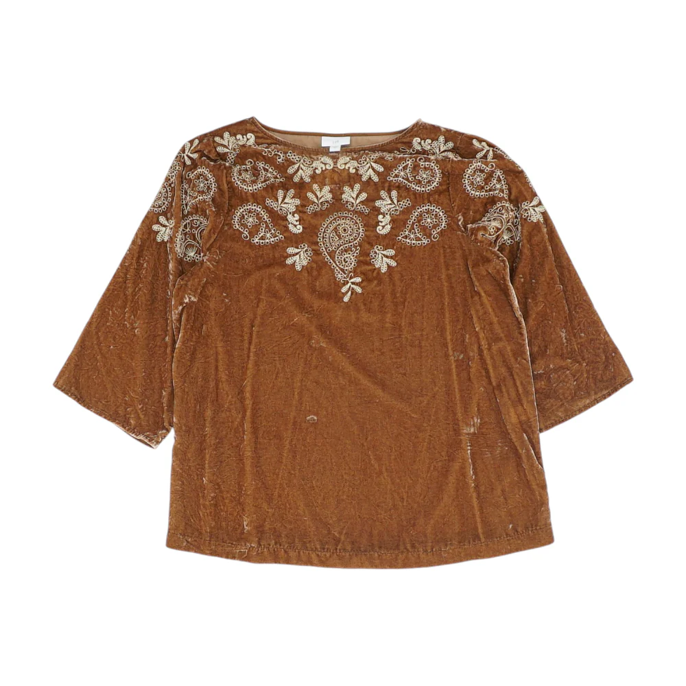 Brown Paisley Blouse