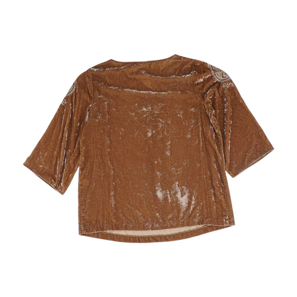 Brown Paisley Blouse - Image 2