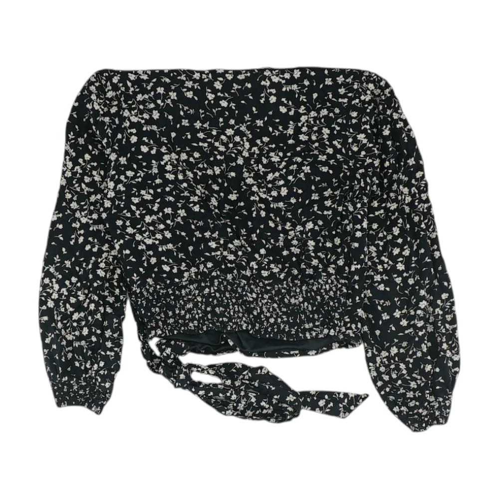 Black Floral Blouse - Image 2