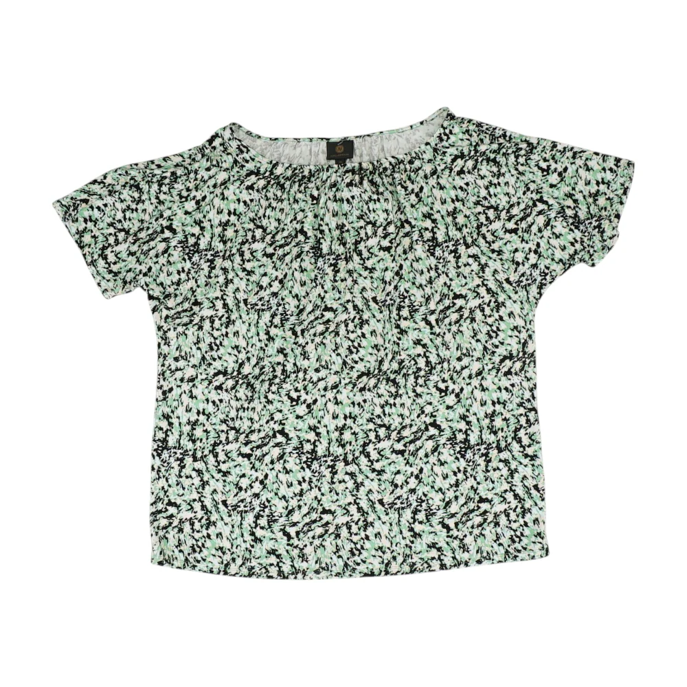 Green Print Blouse