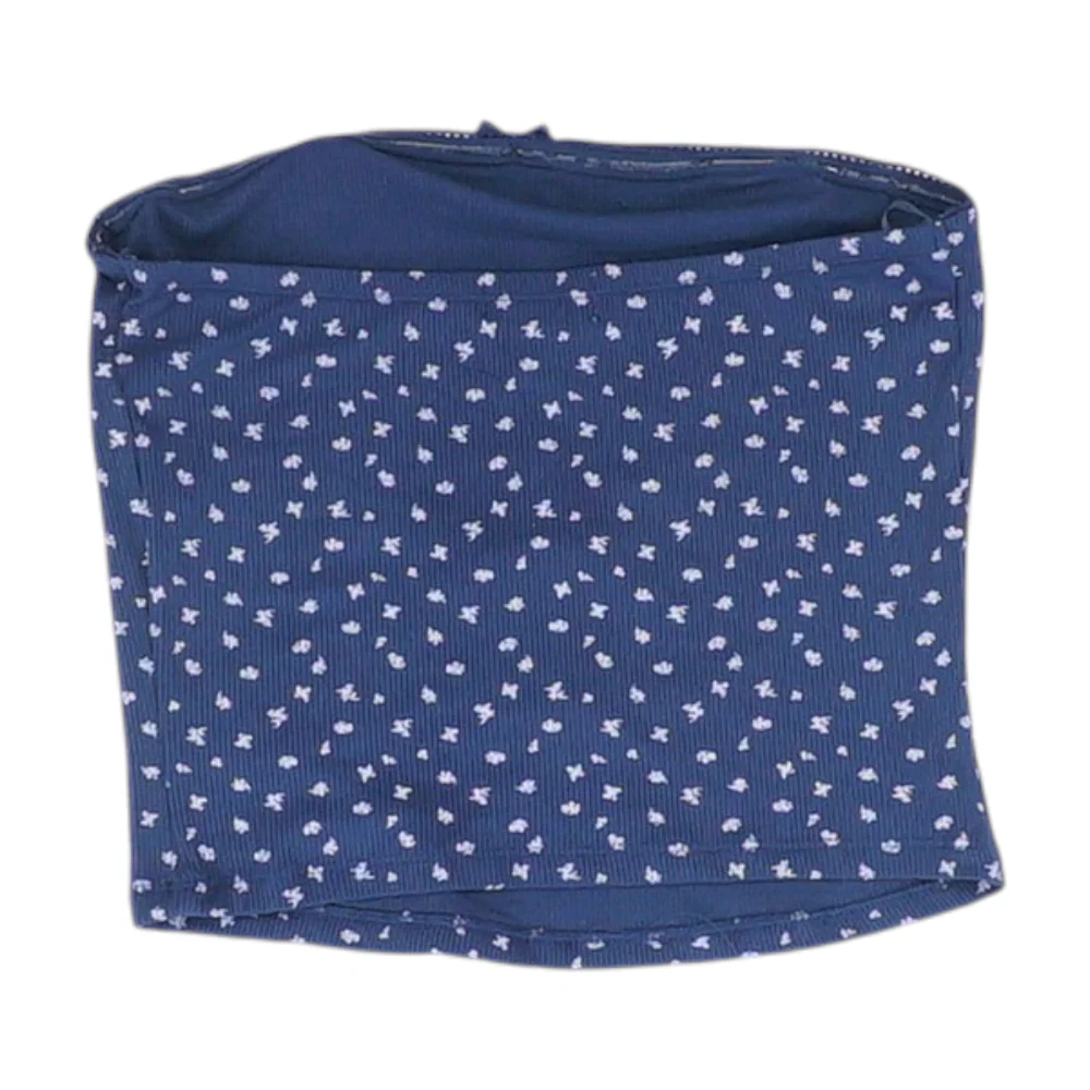Navy Print Blouse - Image 2