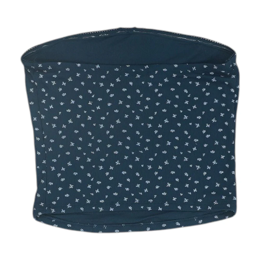 Navy Floral Blouse - Image 2