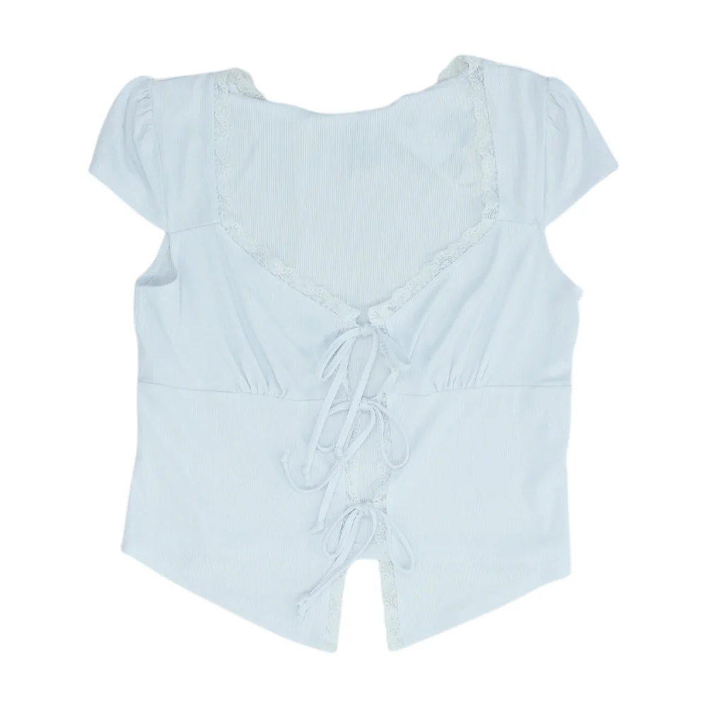 White Cropped Blouse