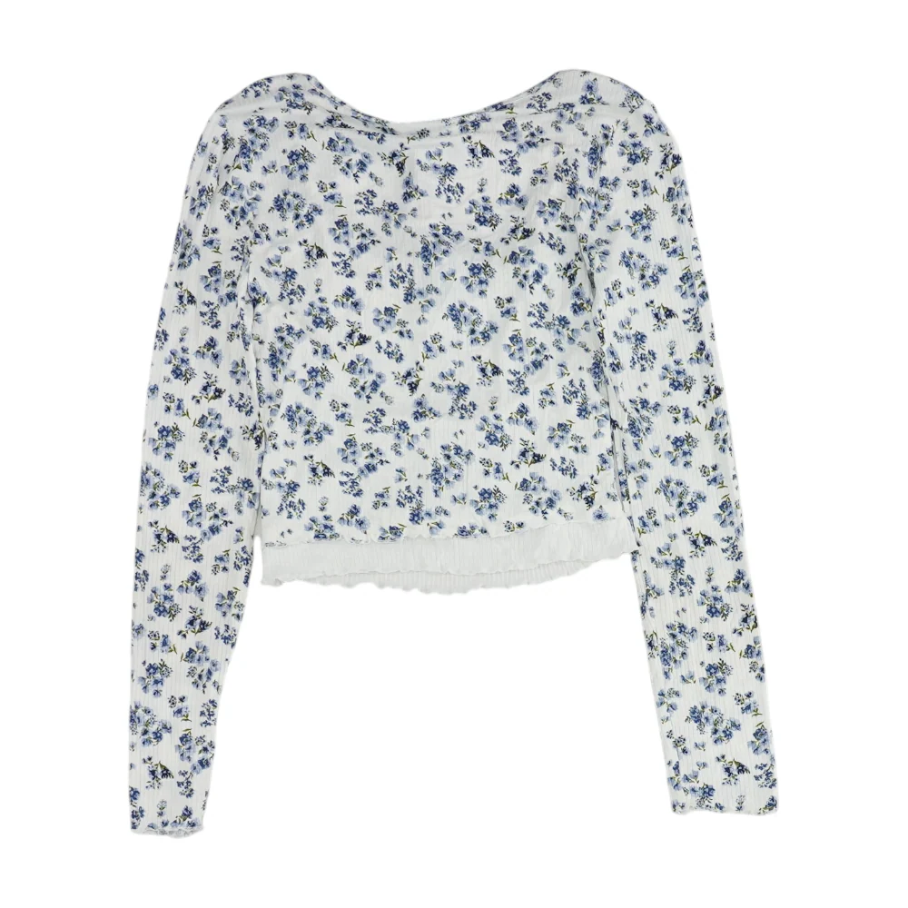 White Floral Blouse - Image 2