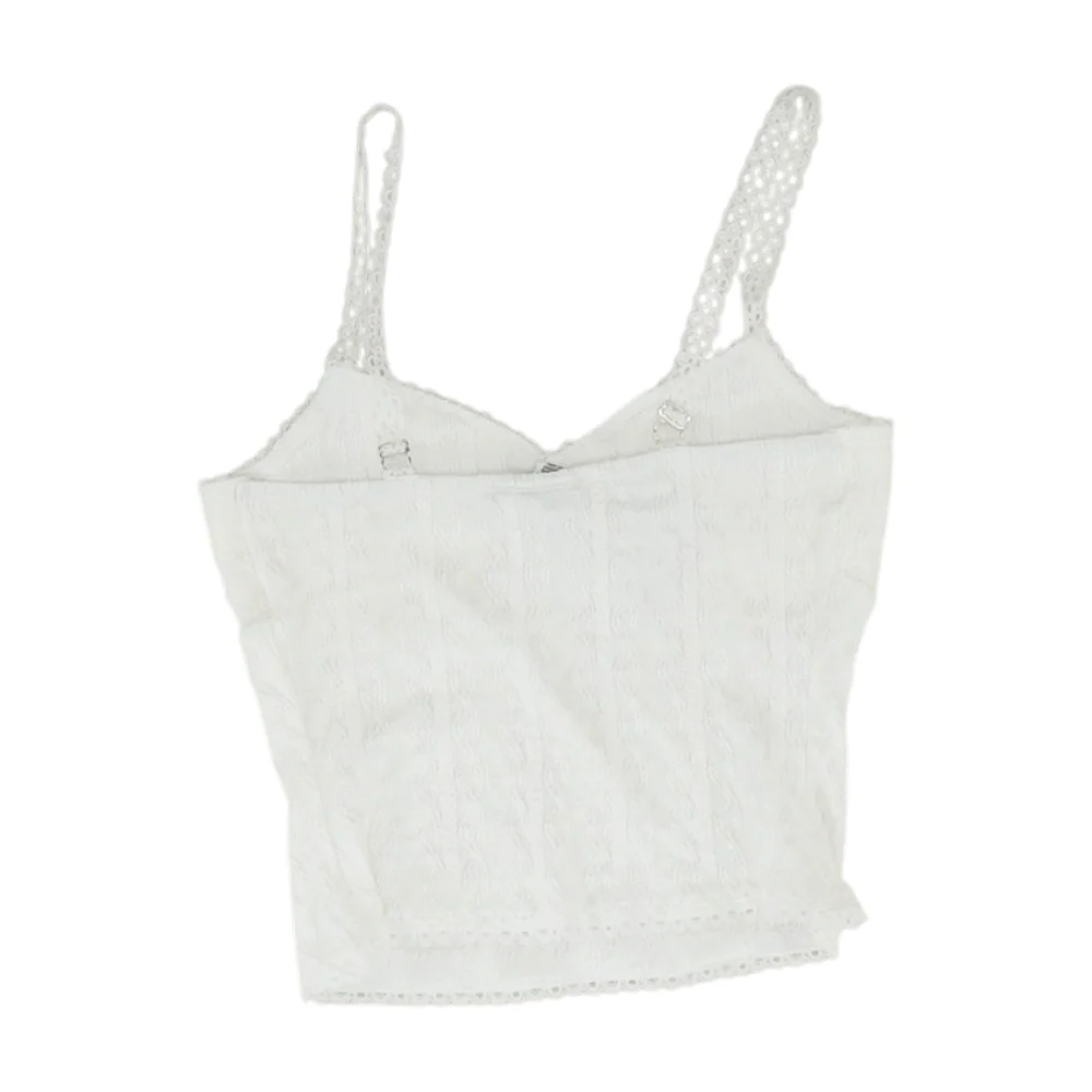 White Cropped Blouse - Image 2
