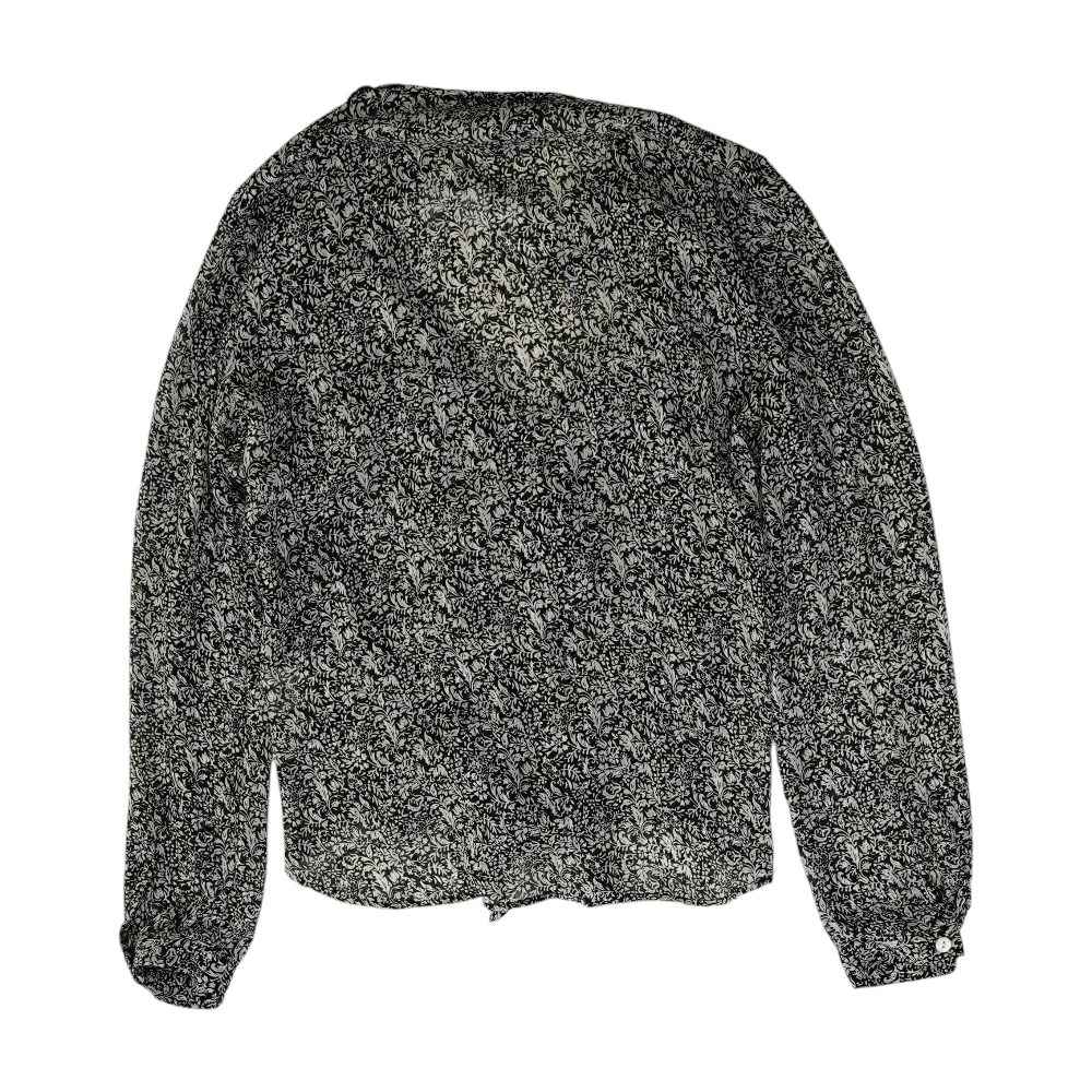 Gray Floral Blouse - Image 2