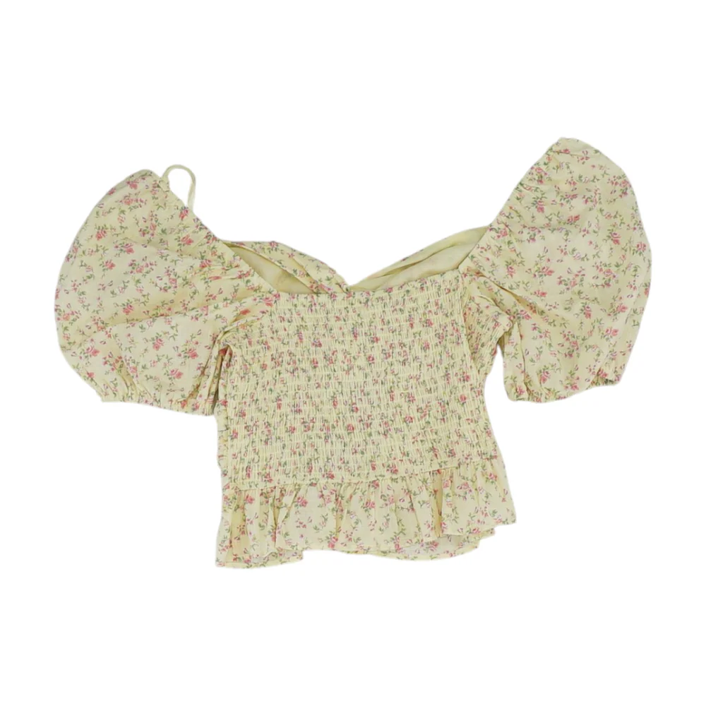 Yellow Floral Blouse - Image 2
