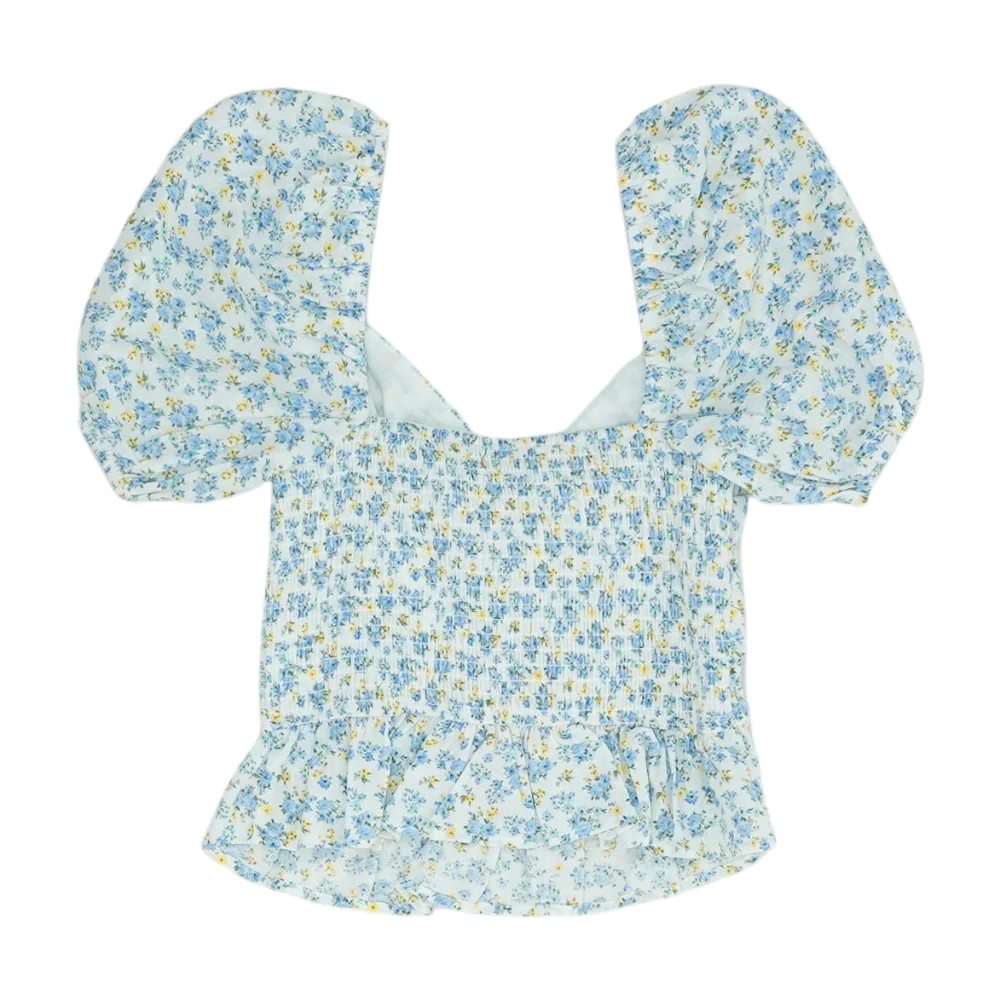 White Floral Blouse - Image 2